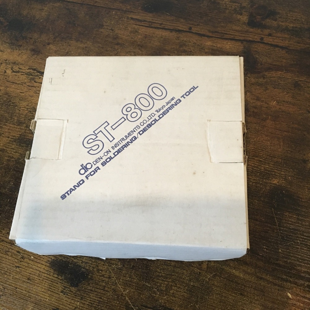 Den‑On Instruments ST‑800 Soldering Stand NEW IN BOX Japan Precision Holder